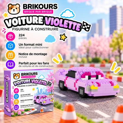 Mini voiture de course en micro-briques | Brikours