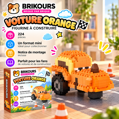 Mini voiture de course en micro-briques | Brikours