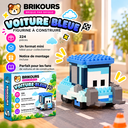 Mini voiture de course en micro-briques | Brikours