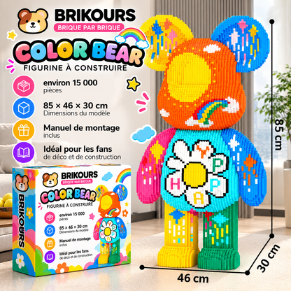 Ours géant à construire – 70-80cm + briques | Brikours