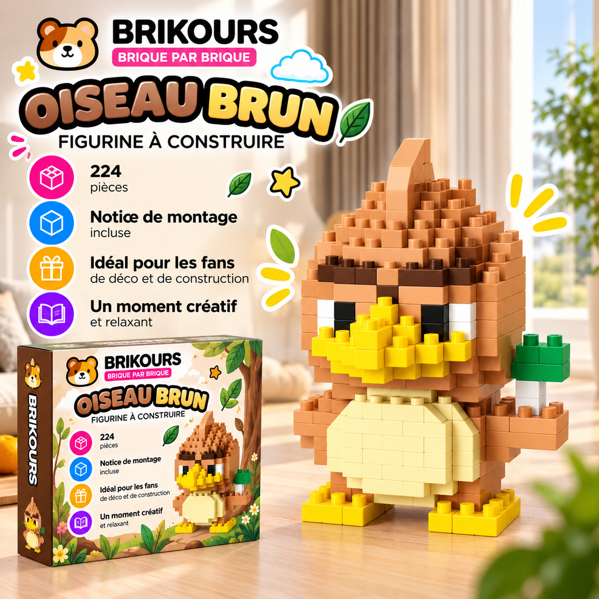 Mini figurine en micro-briques | Brikours