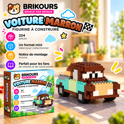 Mini voiture de course en micro-briques | Brikours